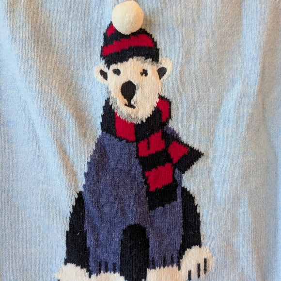Tommy Hilfiger Blue Polar Bear Sweater M - Picture 5 of 11